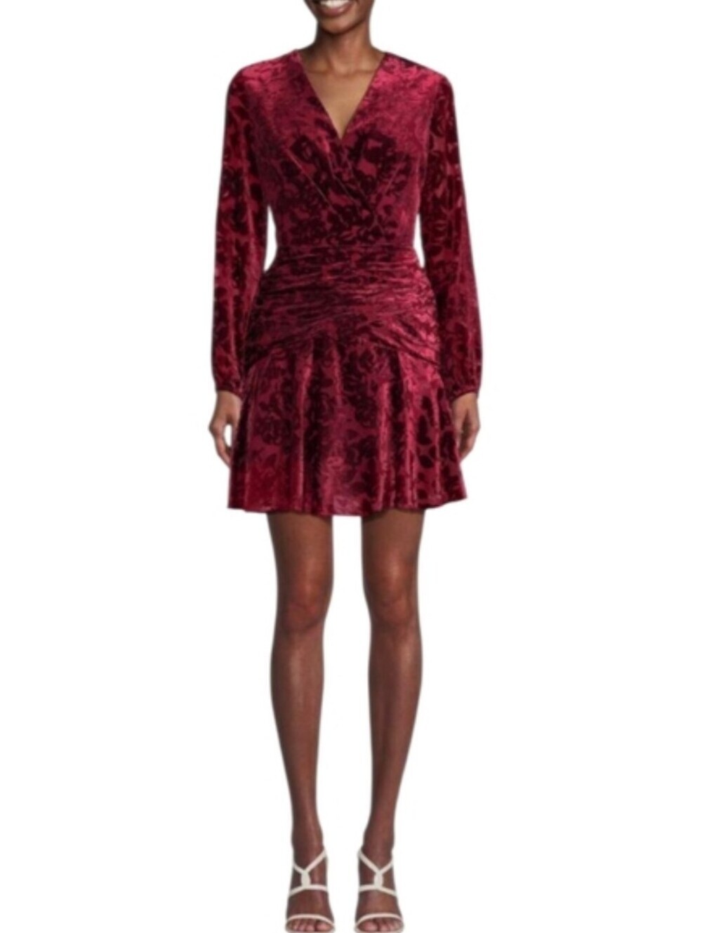 BCBG MaxAzria Burn Out Velvet Mini-Dress NWT